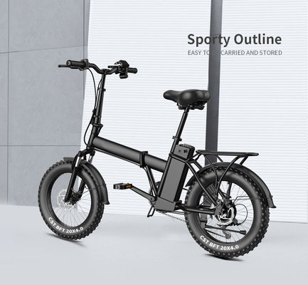 48v Katlanır Elektrikli Bisiklet Hafif 27kg Net Ağırlık, 14in Yağ Lastiği ile