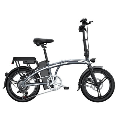 20 Süper Hafif Elektrikli Bisiklet, 7.5AH Yetişkinler İçin Katlanabilir Elektrikli Bisiklet 7speed