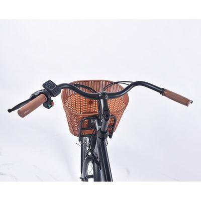 120KG Max Yükleme Bayanlar Hafif Elektrikli Bisiklet Sepetli 26x1.75