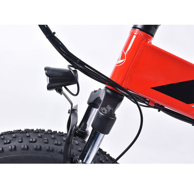 31MPH Fat Tire Elektrikli Katlanır Bisiklet, 7Speed ​​​​20 İnç Tekerlekli Elektrikli Bisikletler