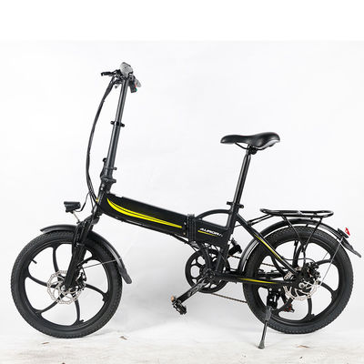 20MPH Hafif Katlanabilir Elektrikli Bisiklet, 10.4Ah 20 İnç Elektrikli Katlanır Bisiklet