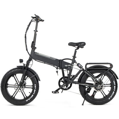Shimano Fat Tire Elektrikli Katlanır Bisiklet 22mph Maksimum Hız 14.5A