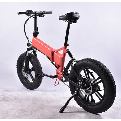 330LBS Destek Yağ Lastiği Elektrikli Bisiklet 10Ah Lityum Pil ile Katlanır