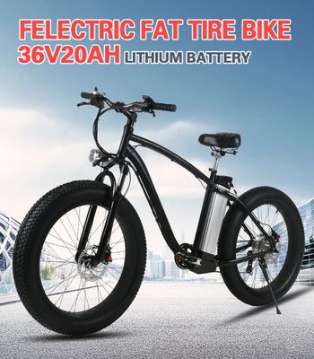 Elektrikli Bisiklet 26 İnç Dağ Plajı Ebike Fat Tire Yetişkinler İçin Elektrikli Bisiklet