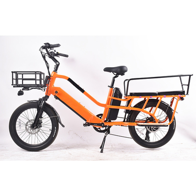 Banliyö Gıda Teslimatı için OEM Çanta Kargo E Bisiklet 750W