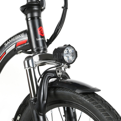 Lady için 20 İnç 350W Alüminyum Alaşımlı Elektrikli Katlanır Bisiklet
